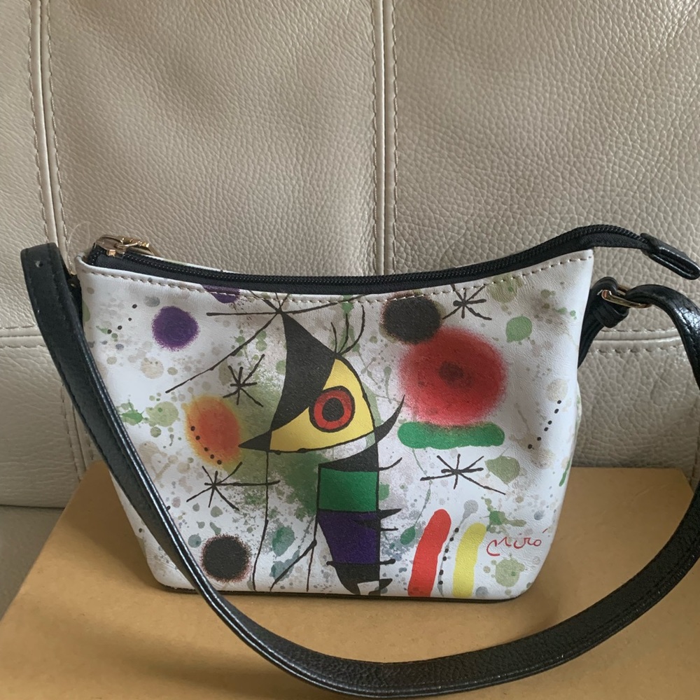 Joan Miro Singing Fish Abstract Surrealism Shoulder mini Bag